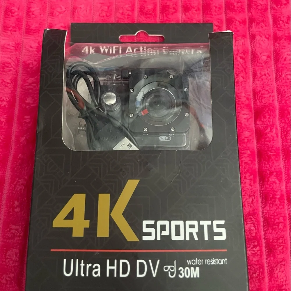 Action Camera 4K Sports Ultra HD - Black